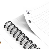 Spiraalblok Oxford International Notebook A4+ 160 pagina's lijn-1