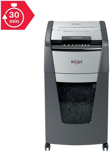 Papiervernietiger Rexel Optimum Auto+ 225X P4 snippers 4x26mm-1