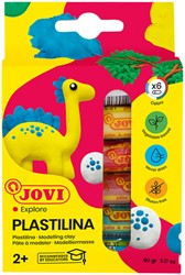 Boetseerklei Jovi plastalina 15gr standaard kleuren assorti 6 stuks