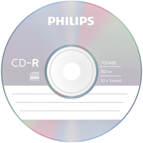 CD-R Philips 80Min 700MB 52x SP 50 stuks-3