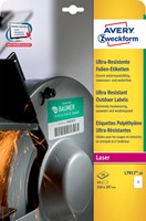 Etiket Avery L7917-10 210x297mm polyethyleen wit 10 stuks