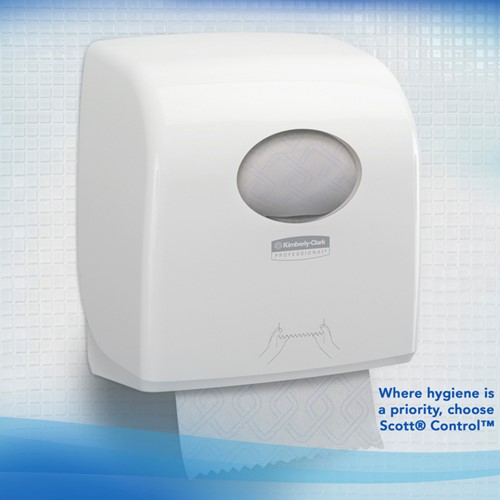Handdoekrol Scott Control Slimroll 1-laags 165m wit 6623-4