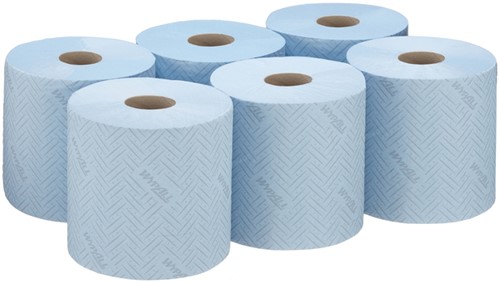 Poetspapier WypAll L10 GeneralClean 1-laags 800 vel blauw 7255-2