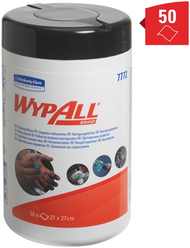 Reinigingsdoek WypAll PowerClean bus 1-laags 6x50 vel groen 7772-3