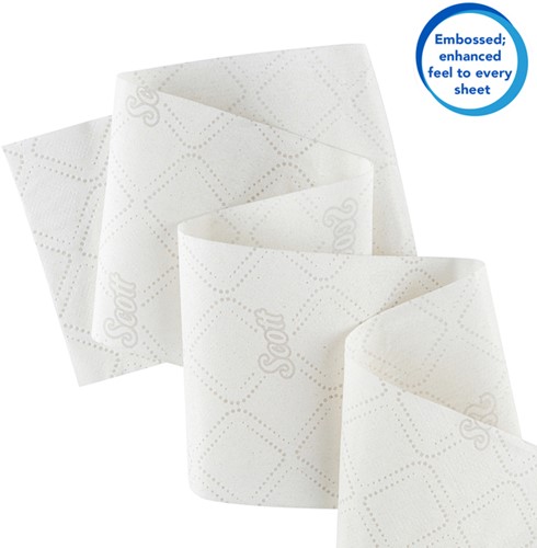 Toiletpapier Scott Essential jumbo 2-laags 200m wit 8614-1