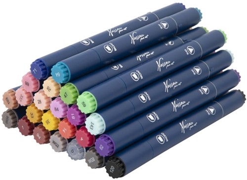 Alcoholmarkers Nassau Arts duopunt set à 24 kleuren-1
