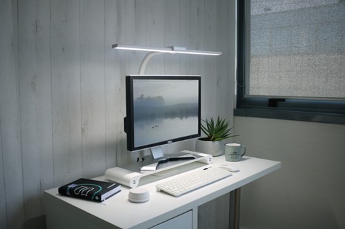 Bureaulamp Unilux Strata base led wit-4