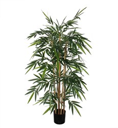 Kunstplant Mica Bamboe in plastic pot 150x75cm