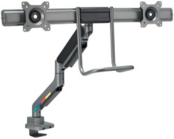 Monitorarm Kensington SmartFit dubbel dwarsbalk en handgreep