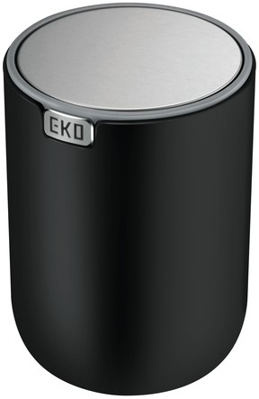Afvalbak EKO Fandy 2 tafelmodel met swingdeksel 2,2 liter zwart-2