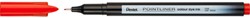 Fineliner Pentel Pointliner S40-B fijn rood