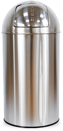 Afvalbak BRASQ Push Bin PB230+ 30 liter rvs