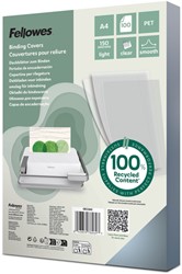 Voorblad Fellowes A4 PET 150micron recycled 100 stuks