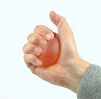 Handtrainer gelbal Able2 Sterk oranje-2