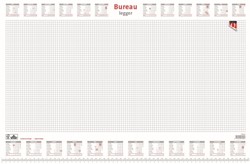 Bureau-onderlegblok 2027 Quantore ruit 56,5X36cm  wit