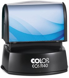 Tekststempel Colop EOS R 40 flashtechnologie met stempelplaat
