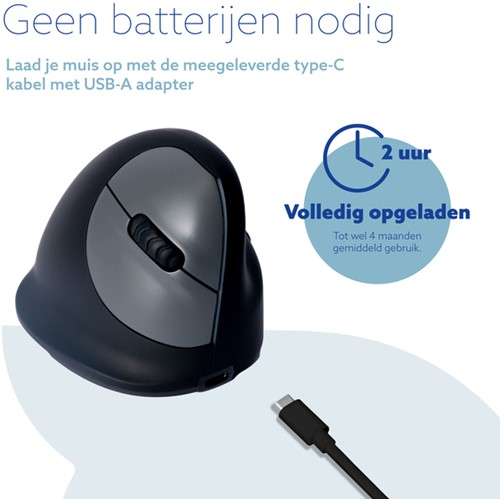 Ergonomisch muis R-Go HE Break Wireless Rechts L-4