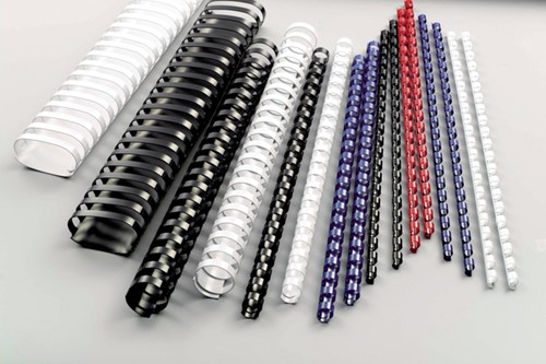 Bindrug GBC 19mm 21rings A4 zwart 100 stuks-2