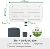 Bureau ophangbord Leitz Ergo klein-2