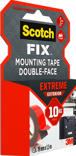 Plakband Scotch Extreme Exterior 19mm x 1,5m dubbelzijdig-1