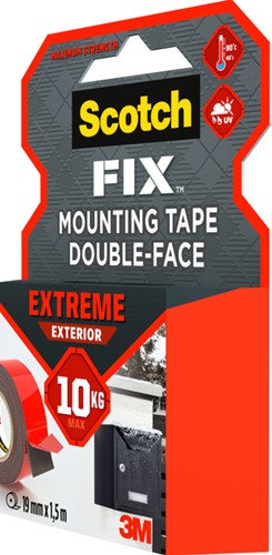 Plakband Scotch Extreme Exterior 19mm x 1,5m dubbelzijdig-2