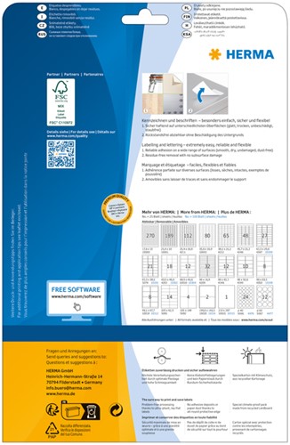 Etiket HERMA 10016 99.1x38.1mm verwijderbaar wit 350 stuks-2