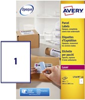 Etiket Avery L7167B-100 199.6x289.1mm blockout 100 stuks