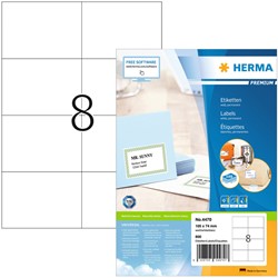Etiket HERMA 4470 105x74mm premium wit 800 stuks