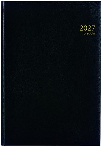 Agenda 2027 Brepols Omega Lima 7dag/2pagina's zwart