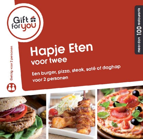 Cadeaubox leeg Hapje eten voor twee