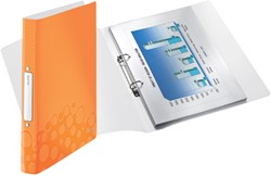 Ringband Leitz WOW A4 2-rings O-mech 25mm PP oranje