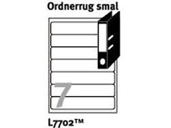 Ordnerrugetiketten en insteekkaarten voor printers