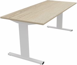 Basic Bureau - hoogte instelbaar 62 - 86 cm - incl. kabelgoot.