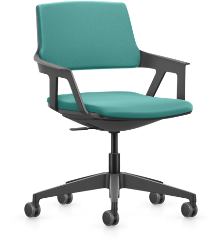 Bureastoel Se7en Kai | Comfort - Lucia 5814 teal-2