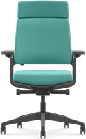 Bureaustoel Se7en Vivienne | Premium - Lucia 5814 teal