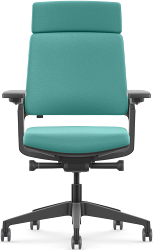 Bureaustoel Se7en Vivienne | Premium - Lucia 5814 teal