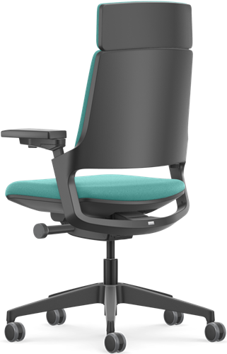 Bureaustoel Se7en Vivienne | Premium - Lucia 5814 teal-2