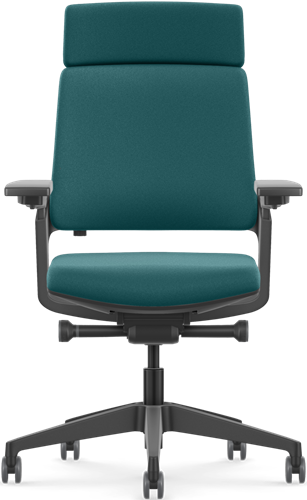 Bureaustoel Se7en Vivienne | Premium - Lucia 5824 petrol